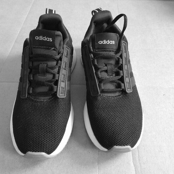 adidas Men\'s Black White Low Top Lace-up Sneakers Sizes 6 main image 7